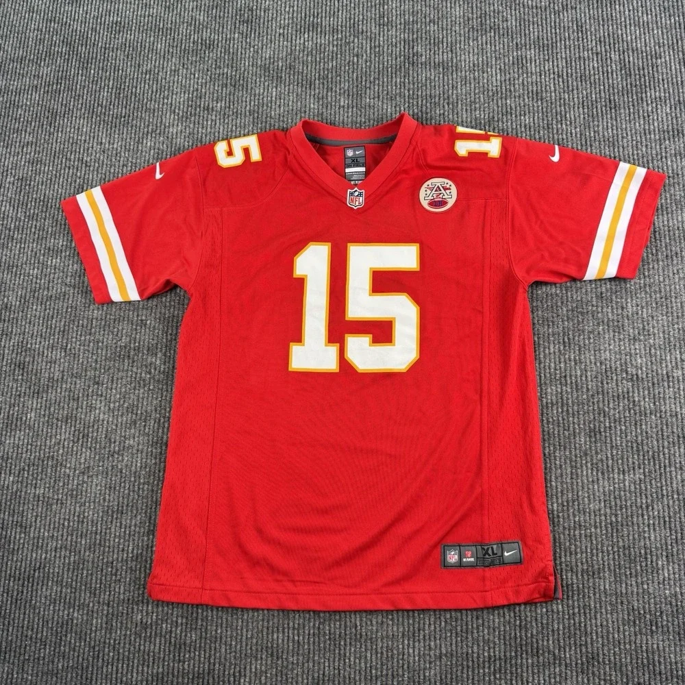 Patrick Mahomes Nike On Field Jersey Youth XL 18/20 Chiefs Red NFL AFC Patch
